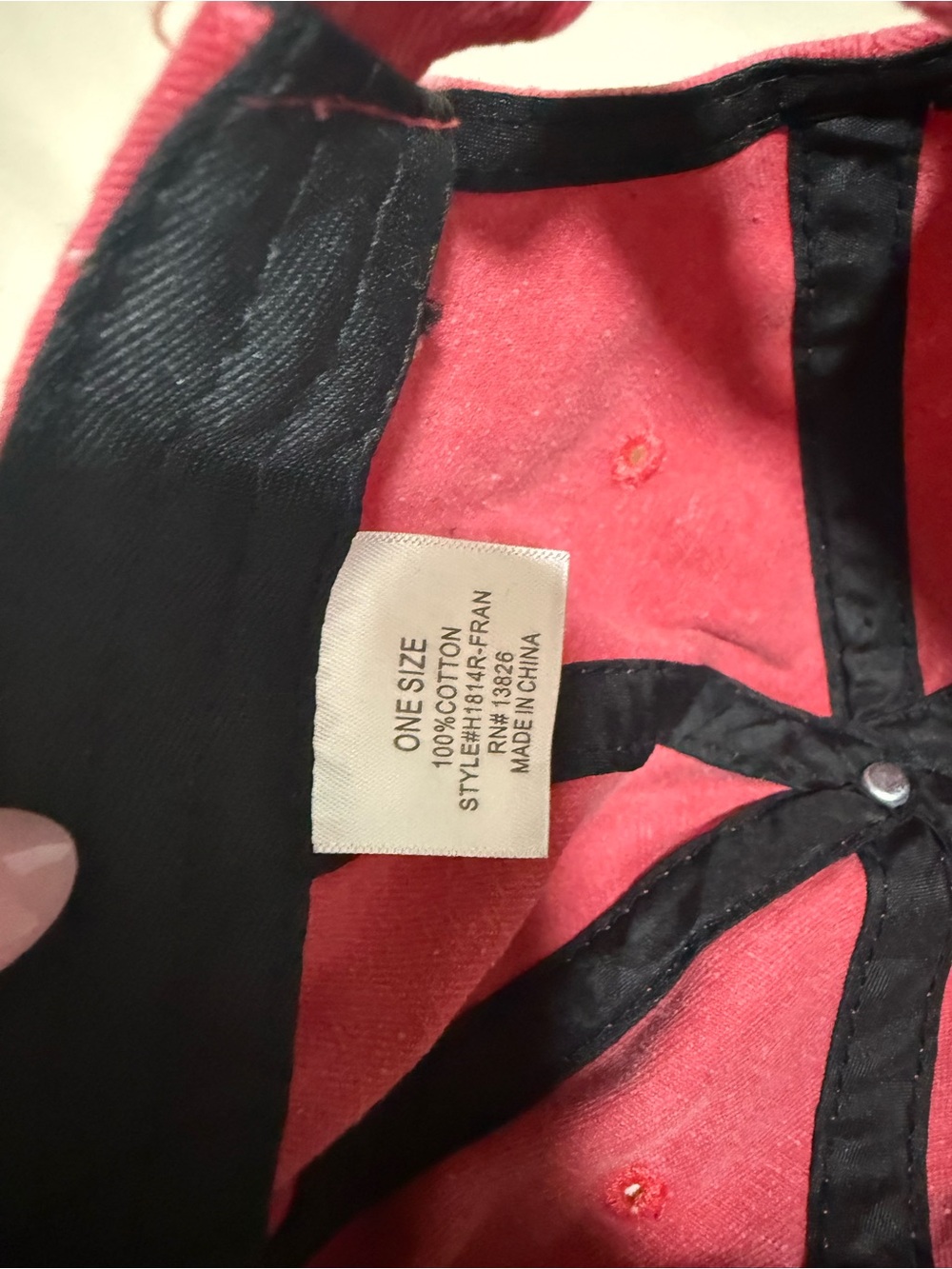 Francesca's Collections Red Baseball Cap - Picture 3 of 4